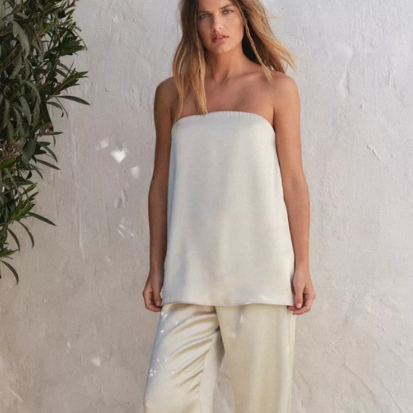 Zara Strapless Effect Top - Picture 1 of 3